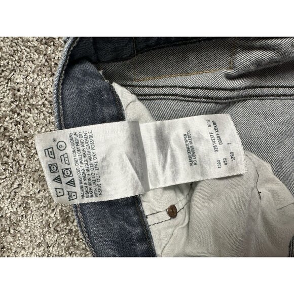 Levi’s 501 Jeans 38x30 Button Fly Gray Black Straight Leg Grunge Y2K Vintage - Picture 8 of 13